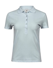 Ladies Luxury Stretch Polo, Ice Blue