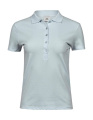 Ladies Luxury Stretch Polo, Ice Blue