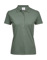 Ladies Luxury Stretch Polo, Leaf Green