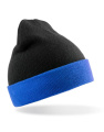 Recycled Black Compass Beanie, black/royal blue, Black/Royal