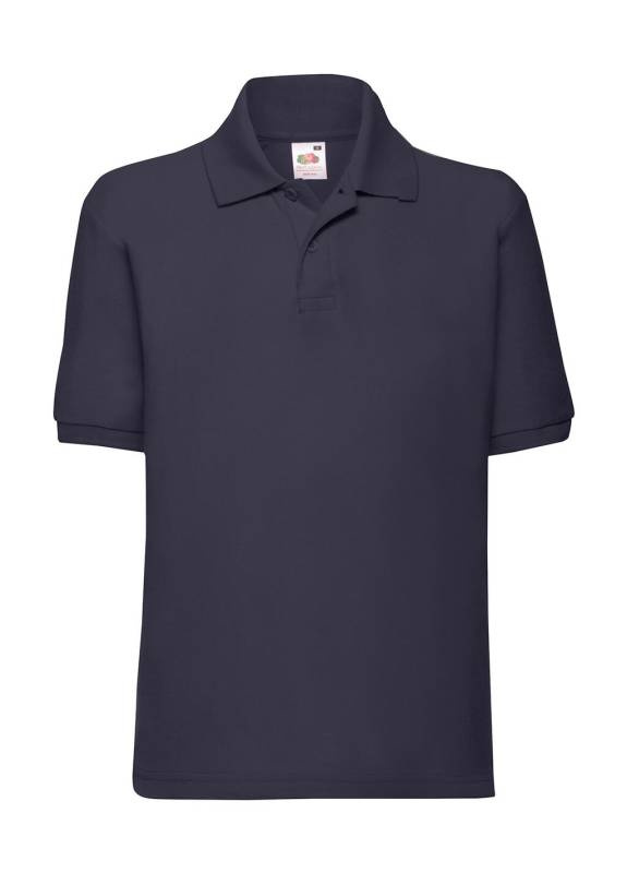 Kids 65/35 Polo, deep navy – Fruit of the Loom (1)