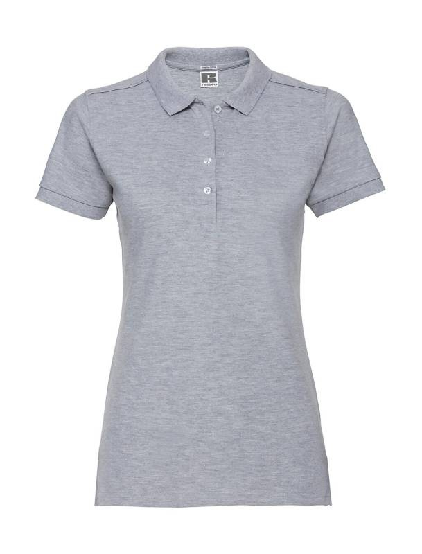 Ladies' Fitted Stretch Polo, light Oxford – Russell Athletic (1)