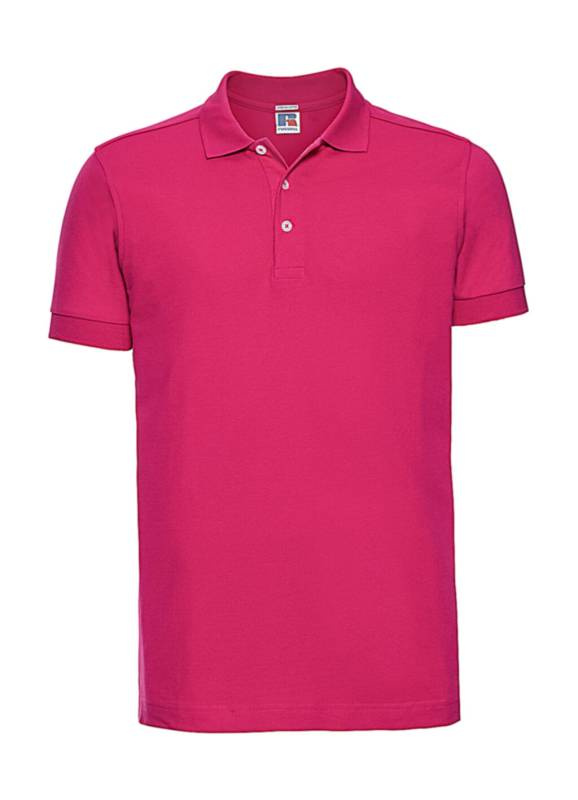 Men's Fitted Stretch Polo, fuchsia – Russell Athletic (1)