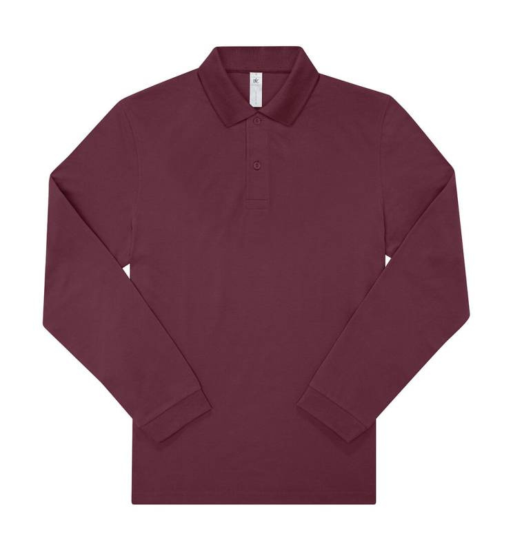 My Polo 180 LSL, burgundy – B&C (1)