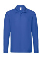 Premium Long Sleeve Polo, royal blue, Royal