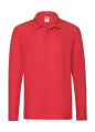 Premium Long Sleeve Polo, red