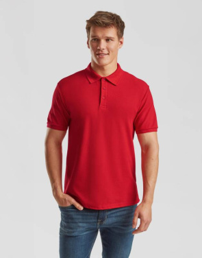 Heavyweight 65/35 Polo, black – Fruit of the Loom (3)