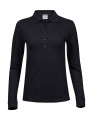 Ladies Luxury LS Stretch Polo, black