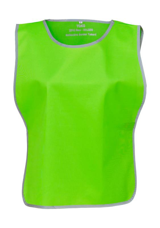 Fluo Reflective Border Tabard, Lime – Yoko (1)