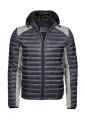 Hooded Outdoor Crossover Jacket, Space Grey/Grey Melange