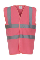 Fluo 2 Band+Brace Waistcoat, Pink