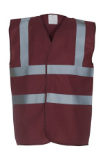 Fluo 2 Band+Brace Waistcoat, Maroon
