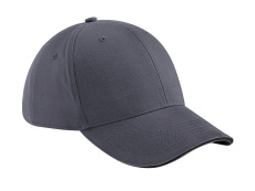Athleisure 6 Panel Cap, Graphite Grey/Black