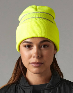 Enhanced-Viz Knitted Hat, Fluorescent Yellow – Beechfield (2)