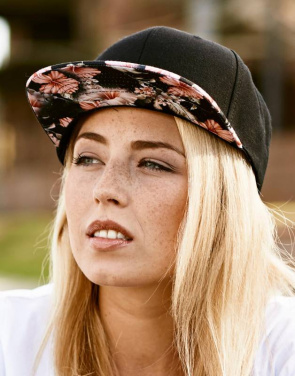 Floral Snapback, red – Flexfit (2)