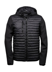 Hooded Crossover Jacket, black