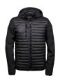 Hooded Crossover Jacket, black