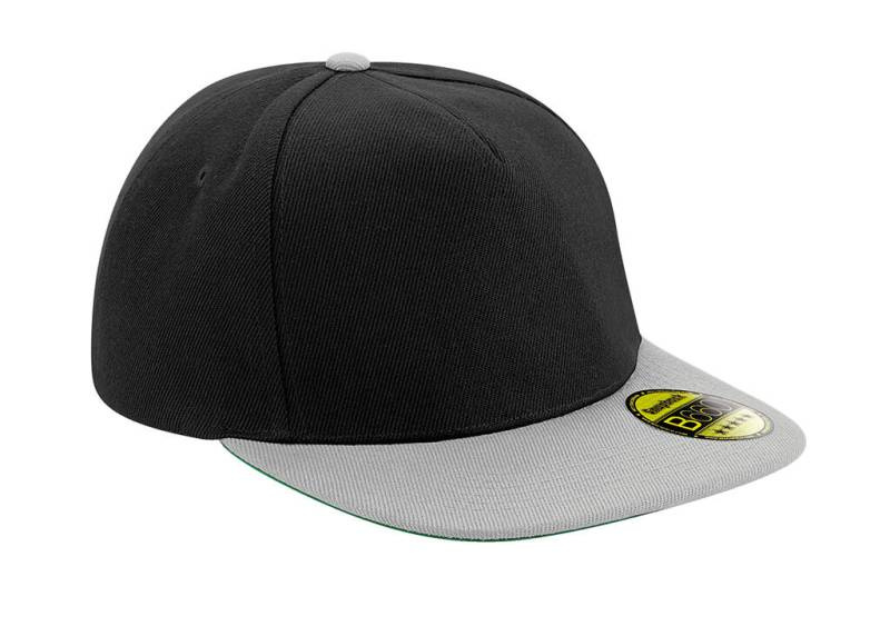 Original Flat Peak Snapback, black/grey – Beechfield (1)