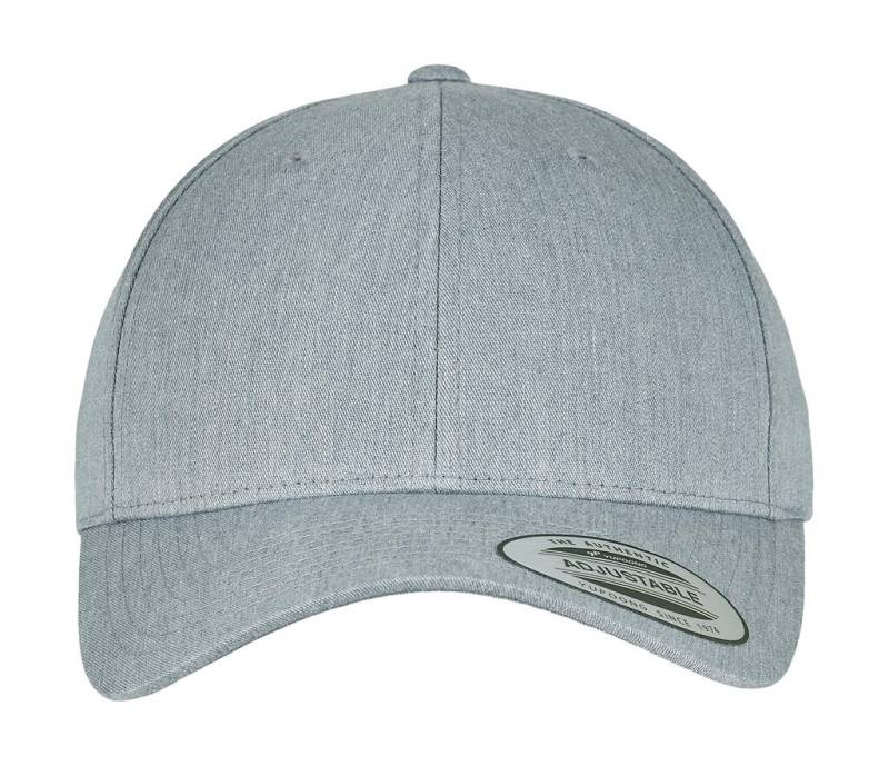 Curved Classic Snapback, heather grey – Flexfit (1)