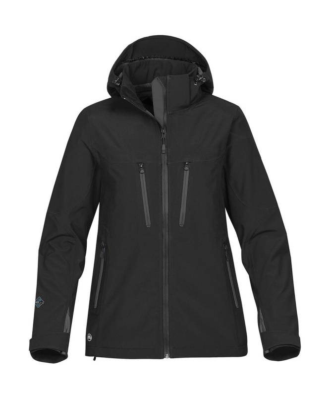 Women's Patrol Softshell Jacket, Black/Carbon – Stormtech (1)