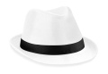 Fedora, white/black
