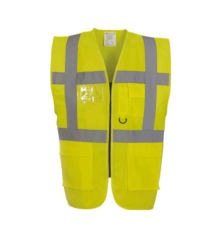 Fluo Executive Waistcoat, fluorescent yellow – Yoko (1)