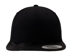 Camo Visor Snapback, Black Camo