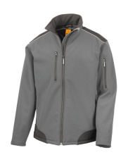 Ripstop Softshell Work Jacket, grey/black