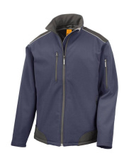 Ripstop Softshell Work Jacket, navy/black
