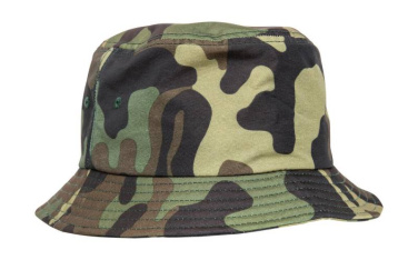 Camo Bucket Hat, Green Camo – Flexfit (4)