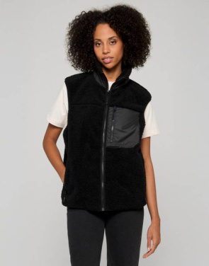 Bonded Sherpa Vest, White Sand – Build Your Brand (2)