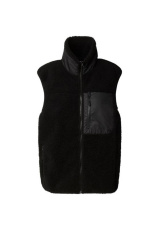 Bonded Sherpa Vest, black