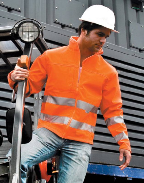 Hi-Vis Softshell Jacket, Fluorescent Orange – Result Safe-Guard (4)