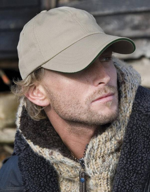 Heavy Cotton Drill Cap, red/black – Result Headwear (2)