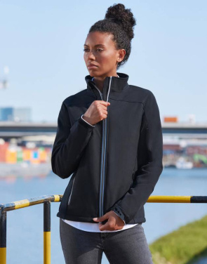 Ladies' Bionic Softshell Jacket, Stone – Russell Athletic (2)