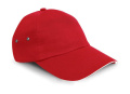 Plush Sandwich Cap, red/white