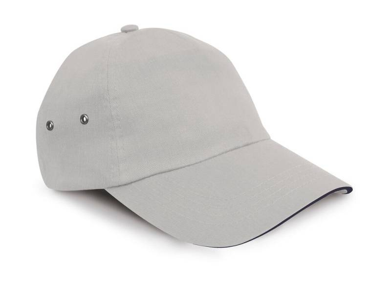 Plush Sandwich Cap, Putty/Navy – Result Headwear (1)