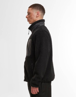 Bonded Sherpa Jacket, White Sand – Build Your Brand (3)