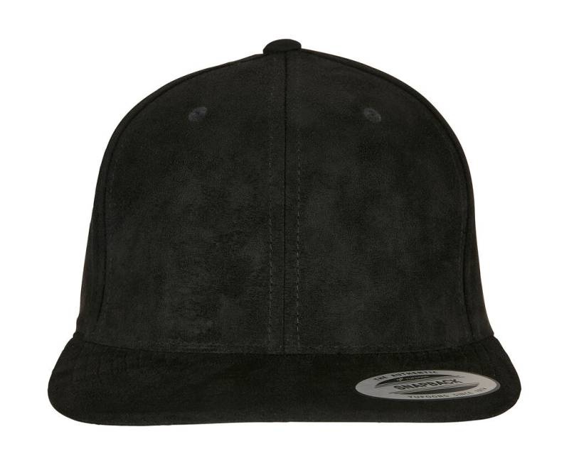 Suede Leather Snapback, black – Flexfit (1)