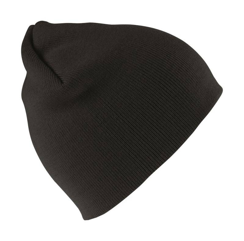 Soft Feel Cuffless Beanie, black – Result Winter Essentials (1)