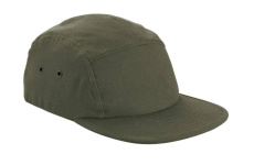 Canvas 5 Panel Cap, Olive Green
