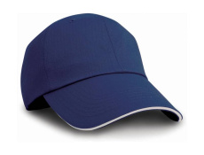 Herringbone Cap, navy/white