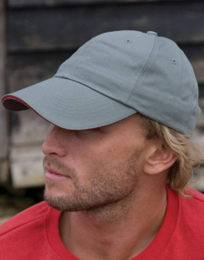 Herringbone Cap, grey/yellow – Result Headwear (2)