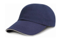 Junior Brushed Cotton Cap, navy/white
