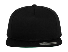 Classic 5 Panel Snapback, black