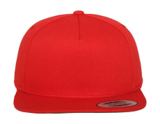 Classic 5 Panel Snapback, red