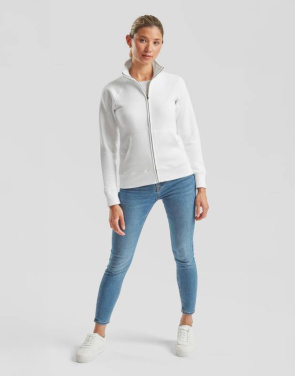 Ladies Premium Sweat Jacket, white – Fruit of the Loom (4)