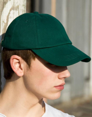 Low Profile Brushed Cotton Cap, grey/red – Result Headwear (3)
