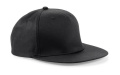 5 Panel Snapback Rapper Cap, black