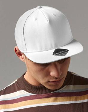 5 Panel Snapback Rapper Cap, light grey – Beechfield (2)